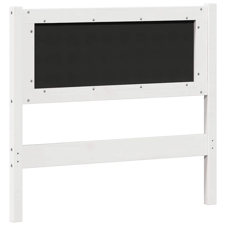 Tête de lit Autre Blanc et gris clair 90 cm Bois massif en pin - 6