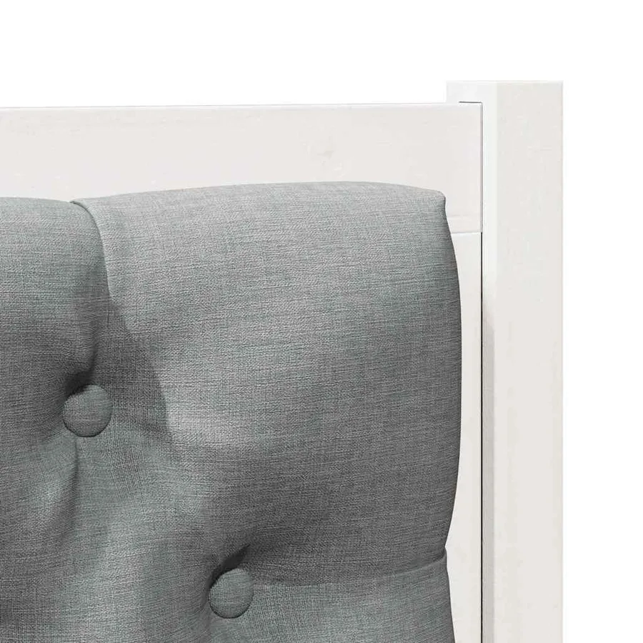 Tête de lit Autre Blanc et gris clair 90 cm Bois massif en pin - 7
