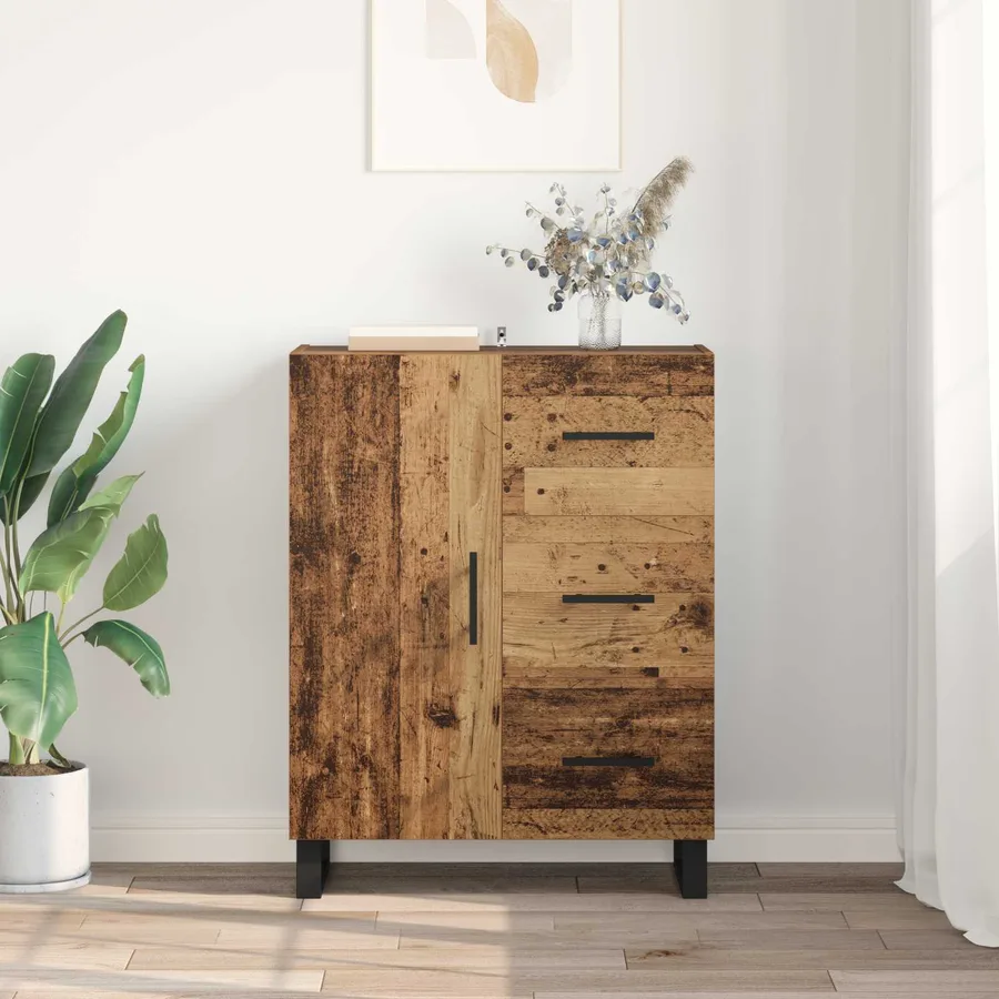 Buffet Bois Ancien 69,5 x 34 x 90 cm Bois d'ingénierie et fer - 4