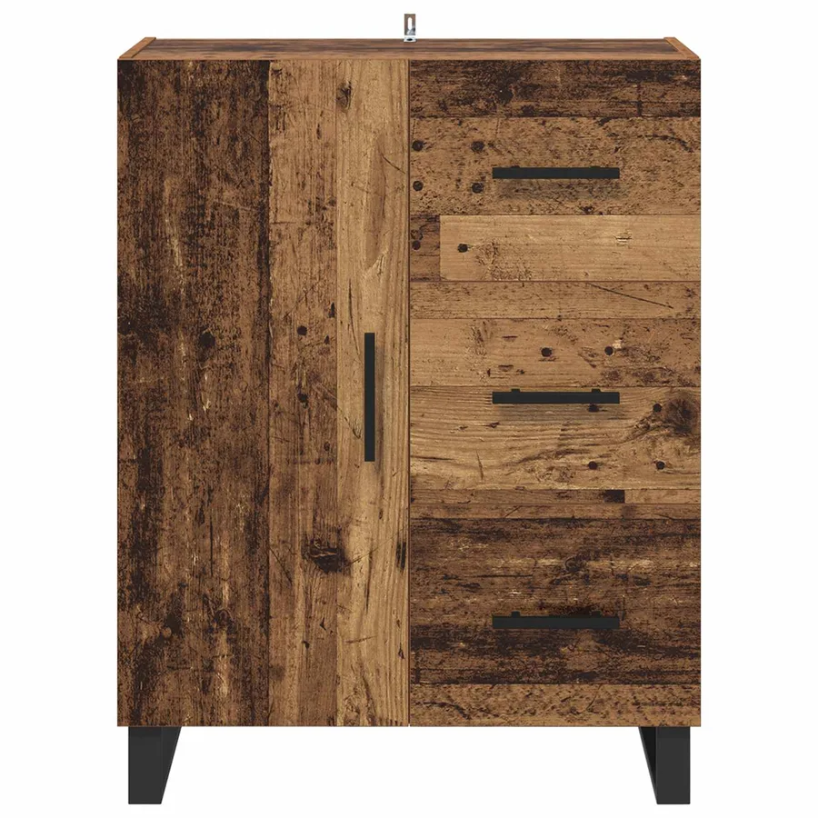 Buffet Bois Ancien 69,5 x 34 x 90 cm Bois d'ingénierie et fer - 6