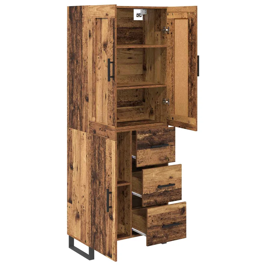 Haut Armoire Bois ancien 69,5 x 34 x 180 cm Bois d'ingénierie - 5