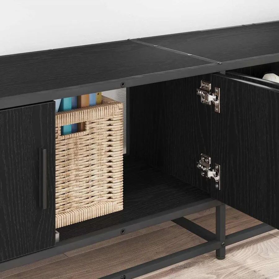 Unites TV 240 x 35 x 41 cm Chêne noir Bois d'ingénierie - 4