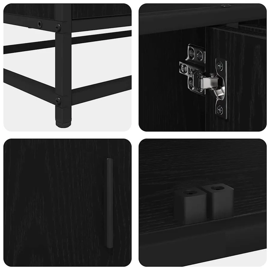 Unites TV 240 x 35 x 41 cm Chêne noir Bois d'ingénierie - 9