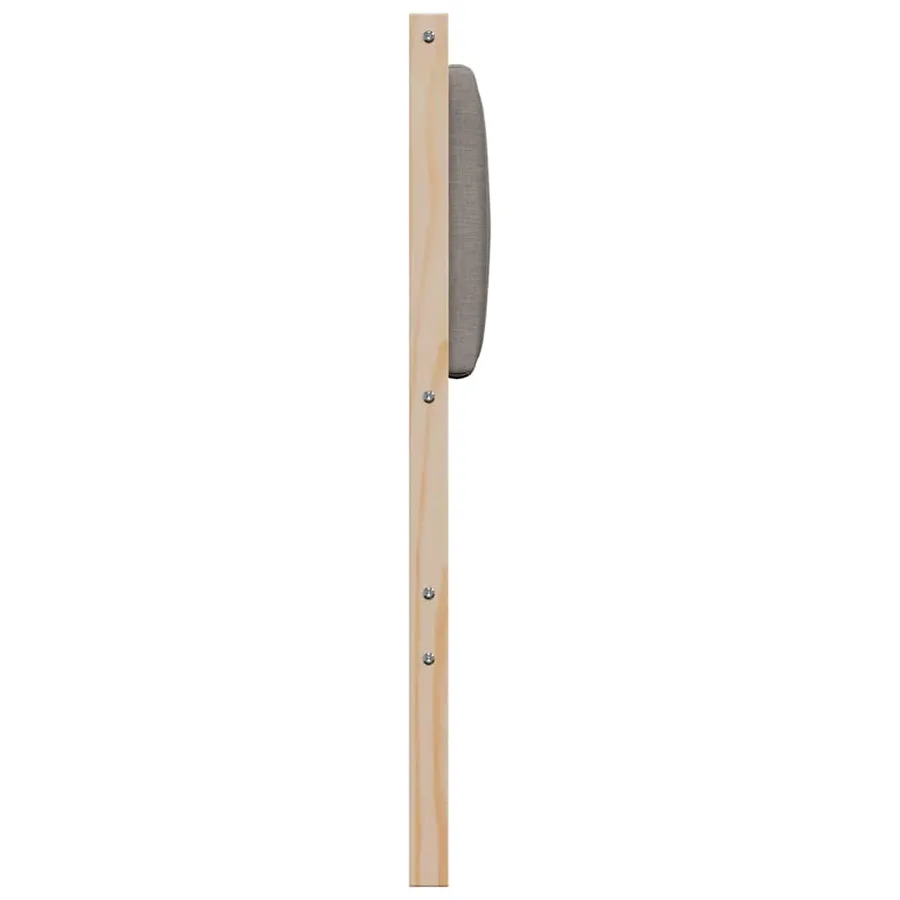 Tête de lit capitonnée Marron 140 cm Pin massif - 5