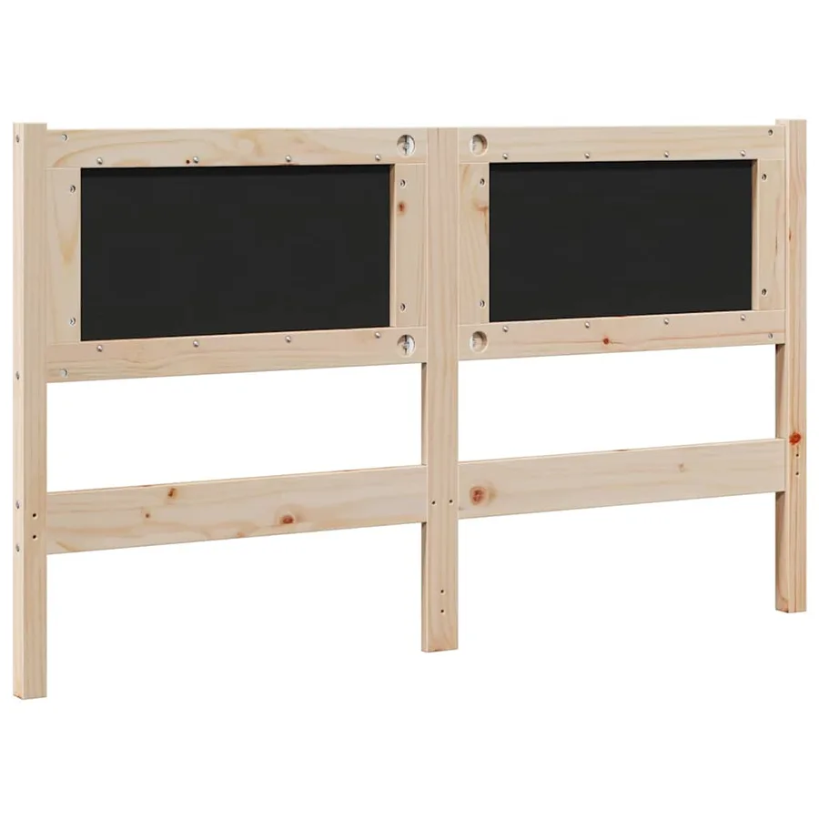 Tête de lit capitonnée Marron 140 cm Pin massif - 6