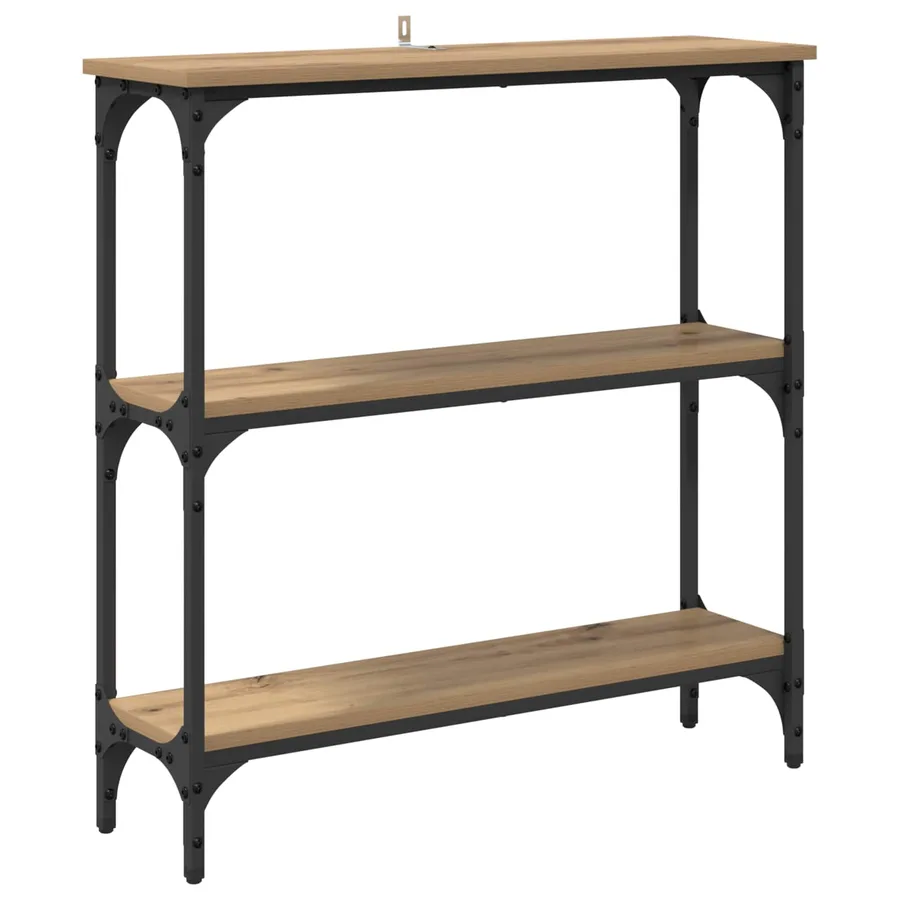 Table console Chêne artisanal 75 x 22,5 x 75 cm - 2
