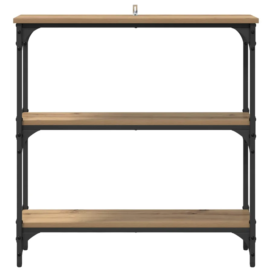 Table console Chêne artisanal 75 x 22,5 x 75 cm - 5