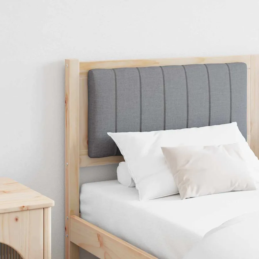 Tête de lit capitonnée Marron 150 cm Pin massif