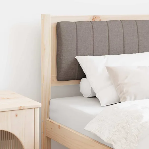 Tête de lit capitonnée avec tête de lit Marron 80 cm Pin massif