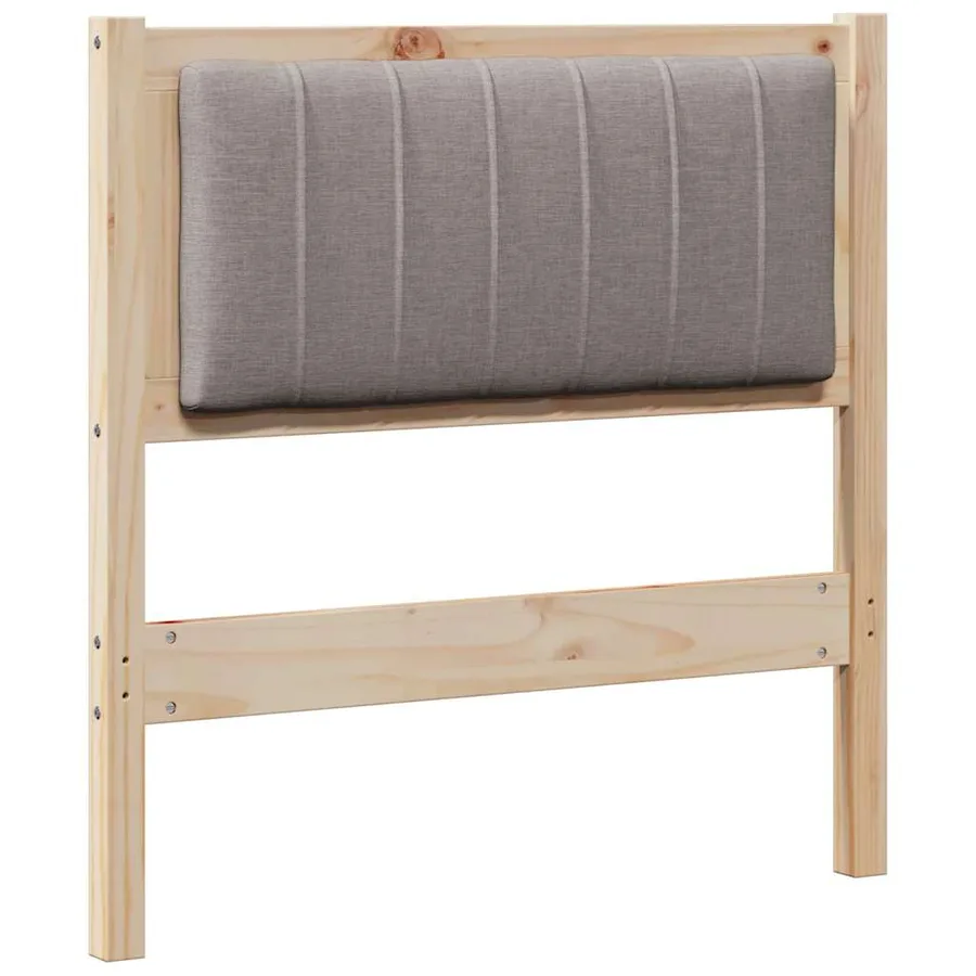 Tête de lit capitonnée avec tête de lit Marron 80 cm Pin massif - 2