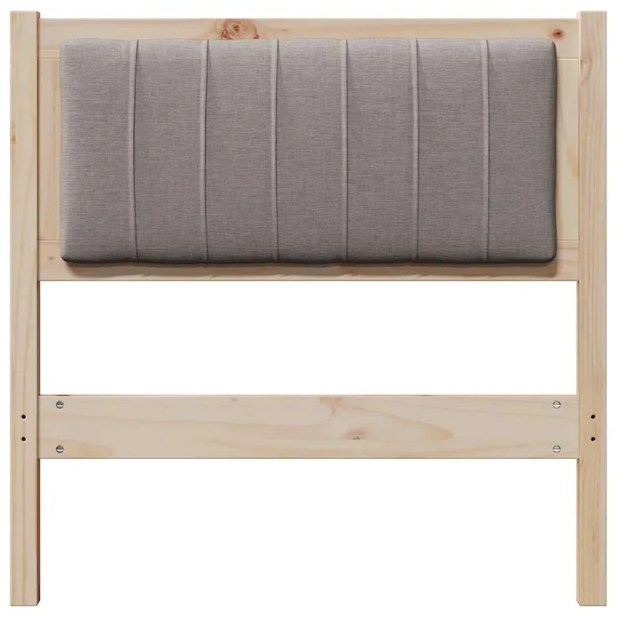 Tête de lit capitonnée avec tête de lit Marron 80 cm Pin massif - 4