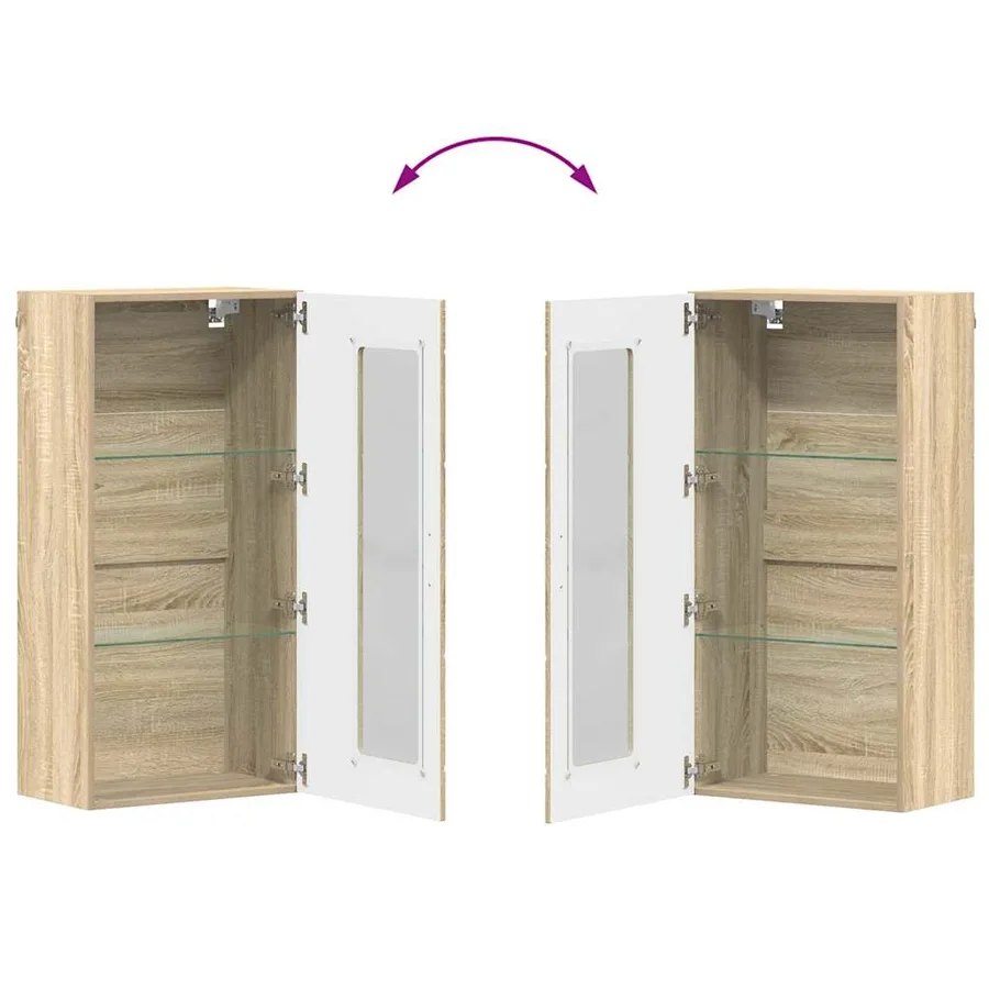 Cabinet en Bois Chêne Sonoma 50 x 29 x 100 cm Bois d'ingénierie - 11