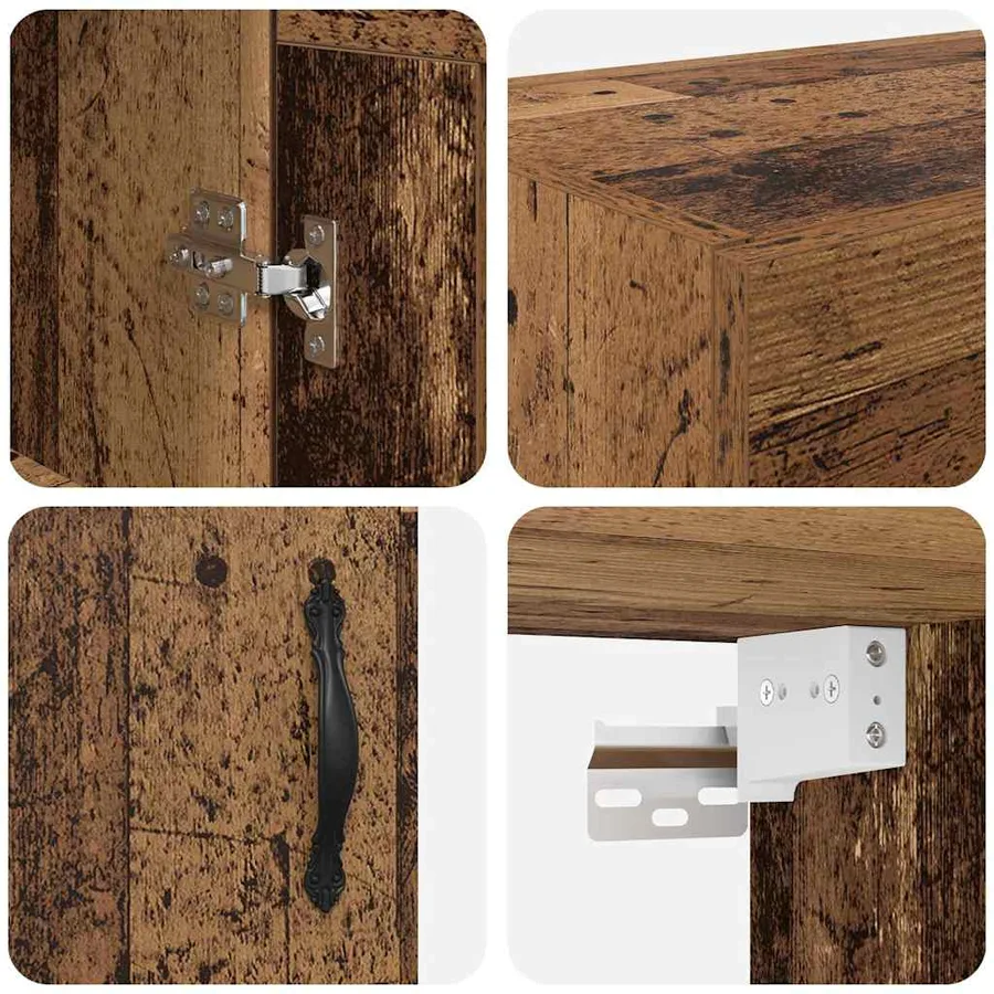Meuble mural Bois Ancien 69,5 x 34 x 90 cm Bois d'ingénierie - 9