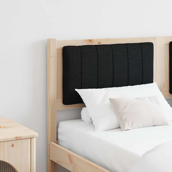 Tête de lit capitonnée Marron 135 cm Pin massif