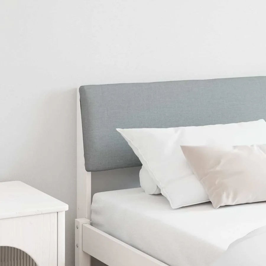 Tête de lit capitonnée Gris clair 180 cm Pin massif