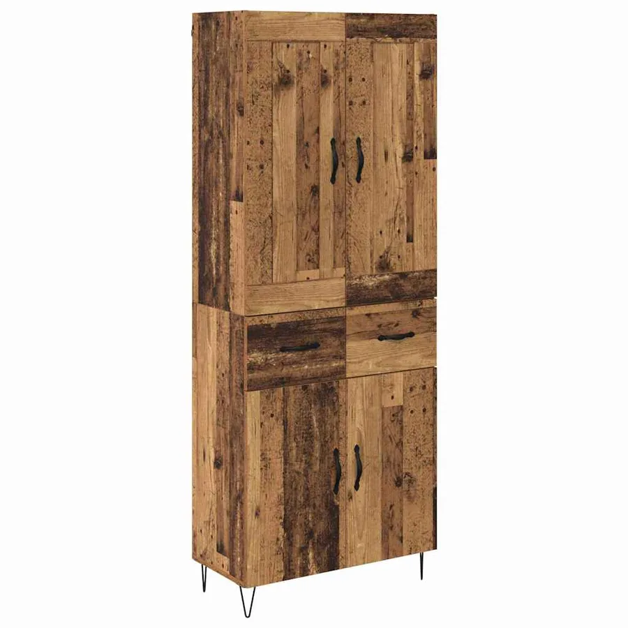 Haut Armoire Bois Ancien 69,5 x 34 x 180 cm Bois d'ingénierie - 2