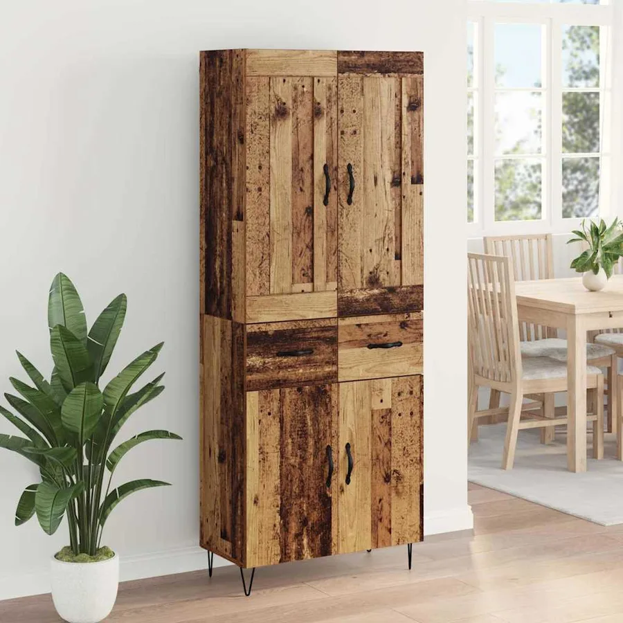 Haut Armoire Bois Ancien 69,5 x 34 x 180 cm Bois d'ingénierie - 4