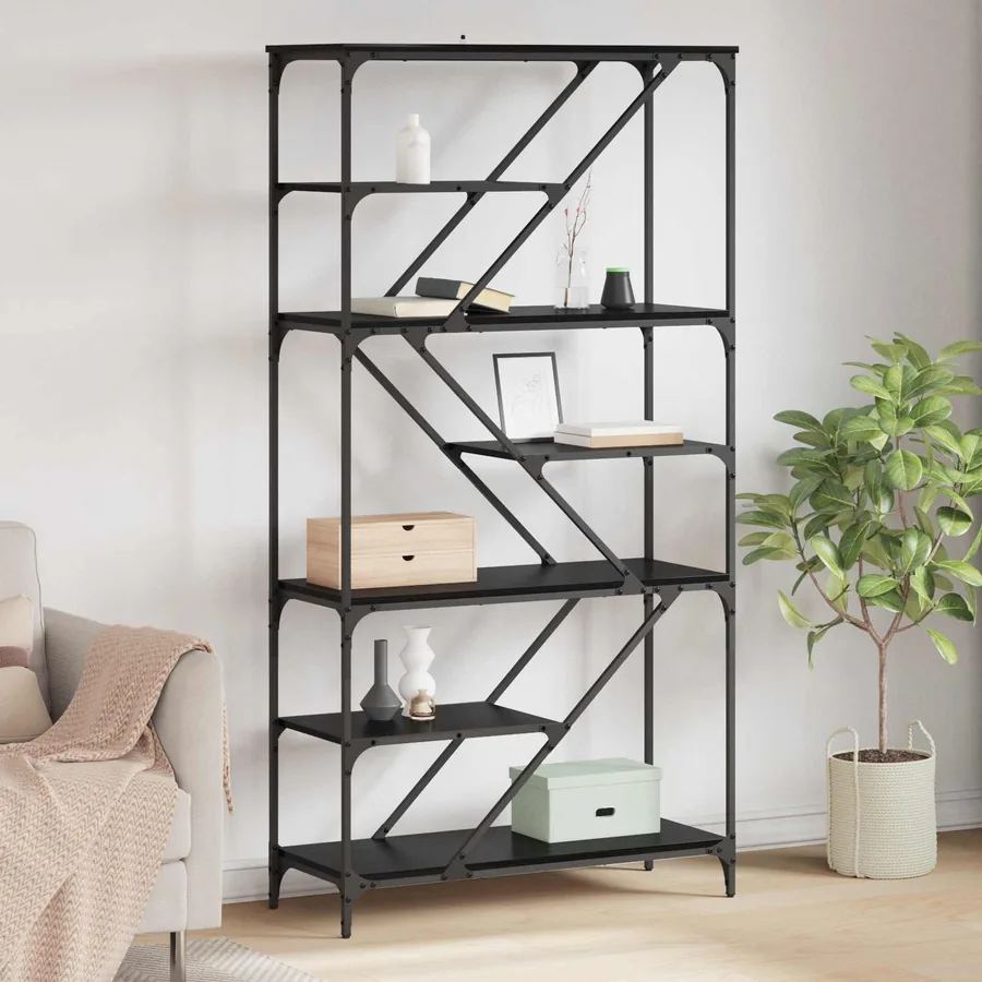 Étagère Chêne noir 91 x 36 x 176 cm Bois d'ingénierie