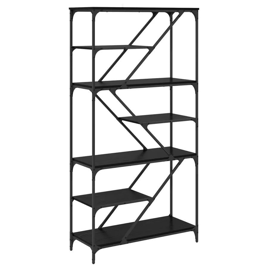 Étagère Chêne noir 91 x 36 x 176 cm Bois d'ingénierie - 2