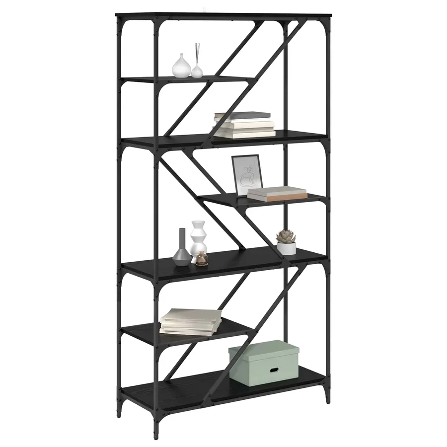 Étagère Chêne noir 91 x 36 x 176 cm Bois d'ingénierie - 3