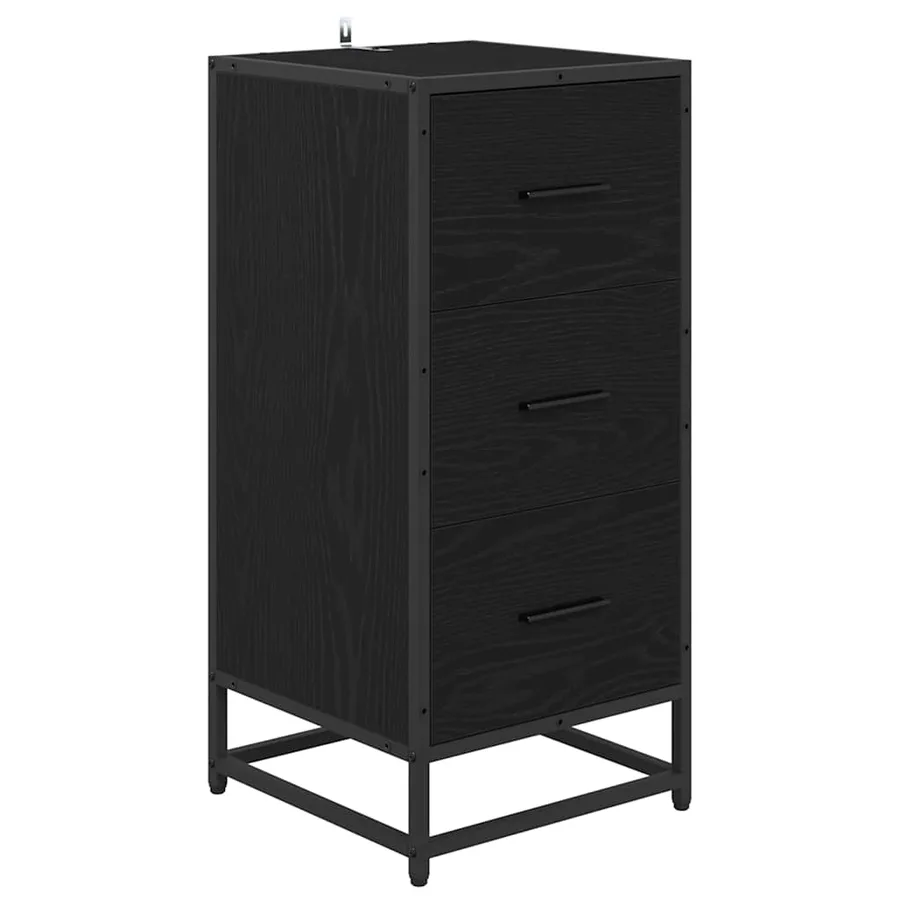 Buffet Chêne noir 35,5 x 35 x 76 cm - 2