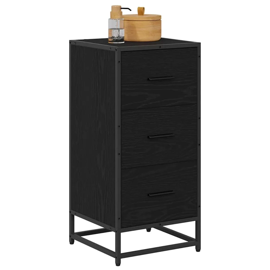 Buffet Chêne noir 35,5 x 35 x 76 cm - 3