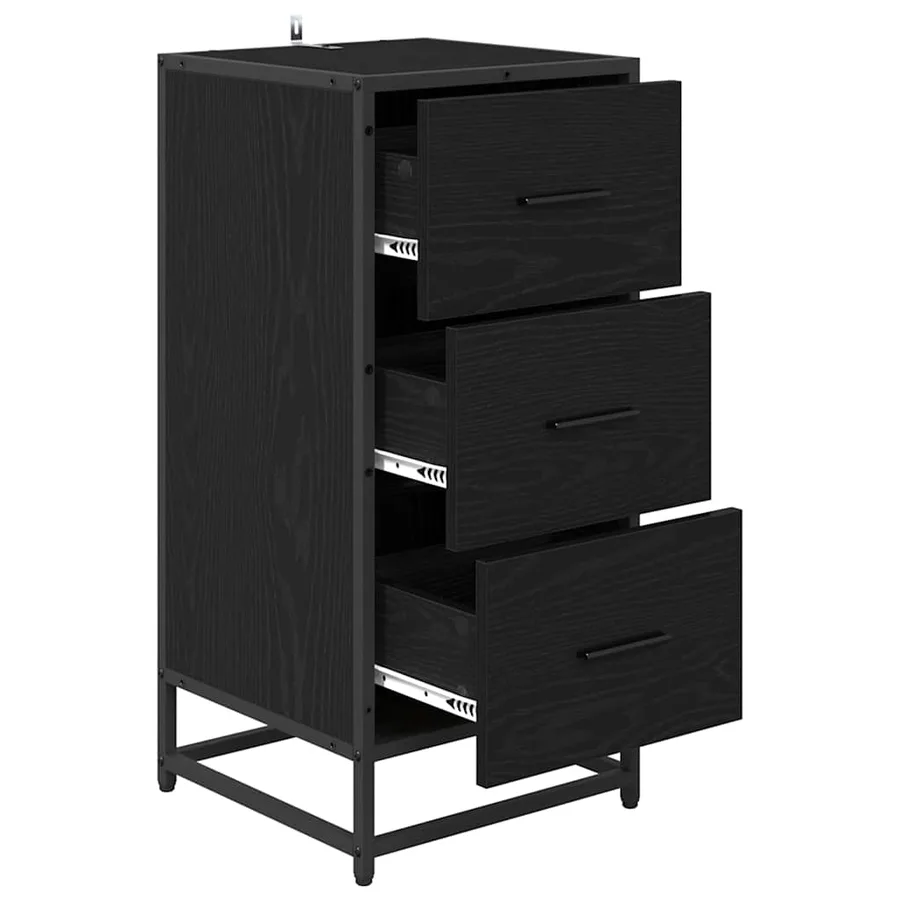 Buffet Chêne noir 35,5 x 35 x 76 cm - 5