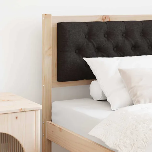 Tête de lit Autre Marron et noir 90 cm Bois massif en pin