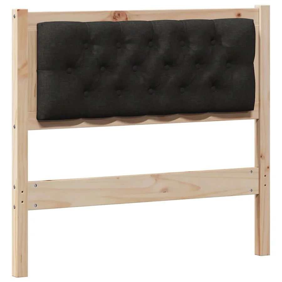 Tête de lit Autre Marron et noir 90 cm Bois massif en pin - 2
