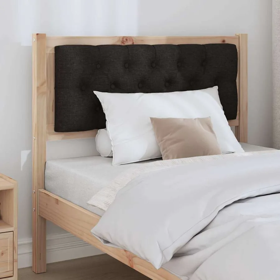 Tête de lit Autre Marron et noir 90 cm Bois massif en pin - 3