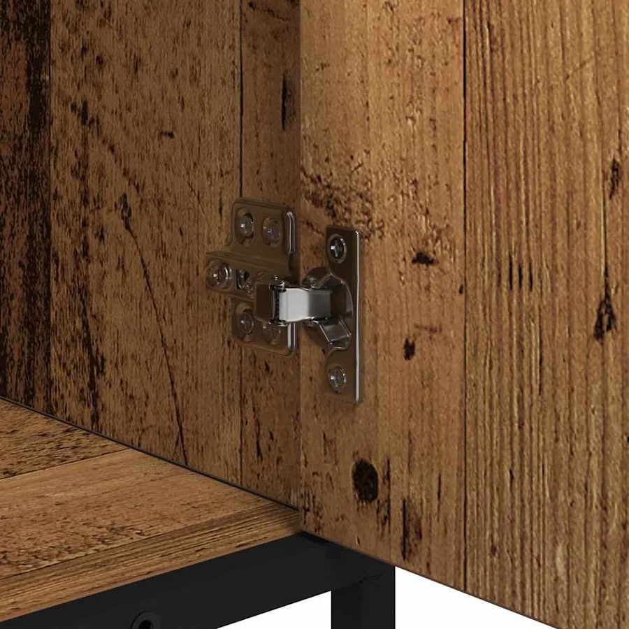 Cabinet de salle de bain avec porte Bois Ancien 90 x 33 x 60 cm - 10