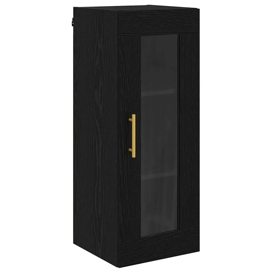 Meuble mural Chêne noir 34,5 x 34 x 90 cm - 2