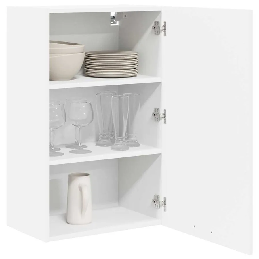 Armoire suspendue Blanc 50 x 31 x 80 cm Bois d'ingénierie - 3