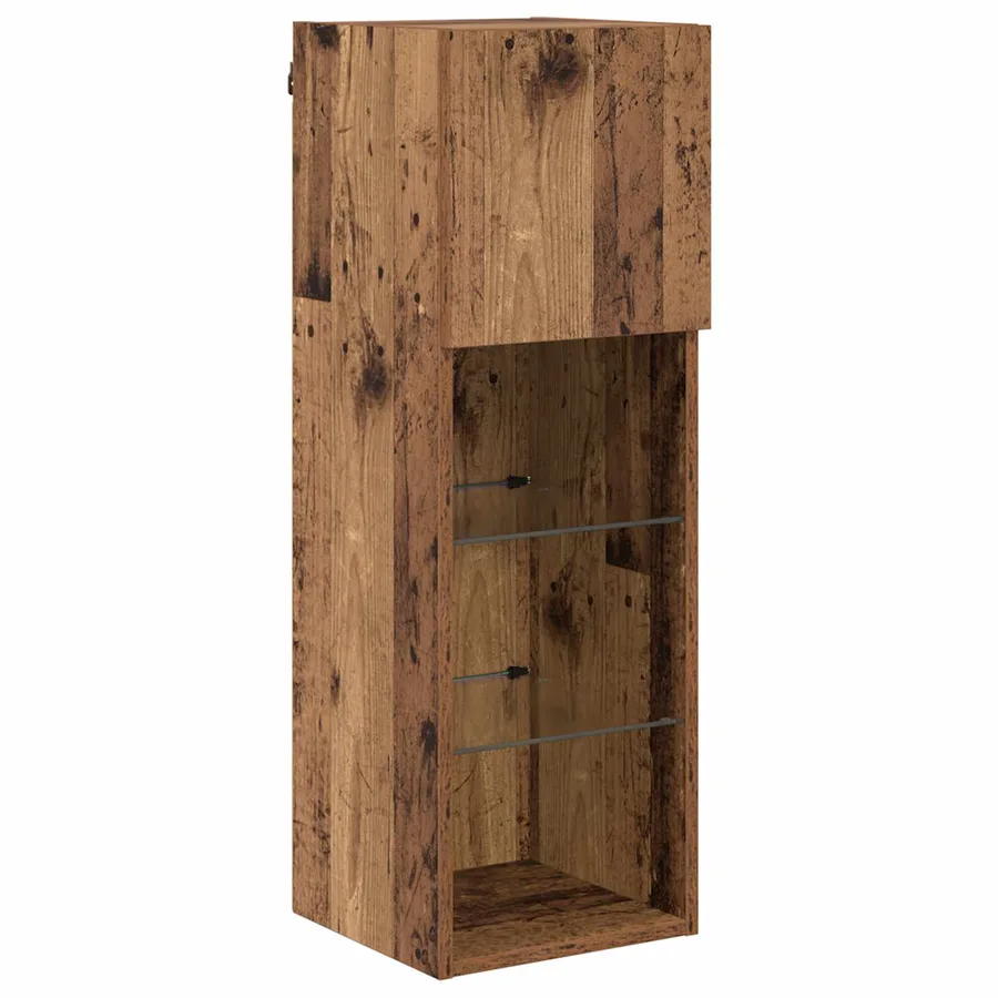 Meubles TV muraux 4 pcs Chêne artisanal Bois d'ingénierie - 6
