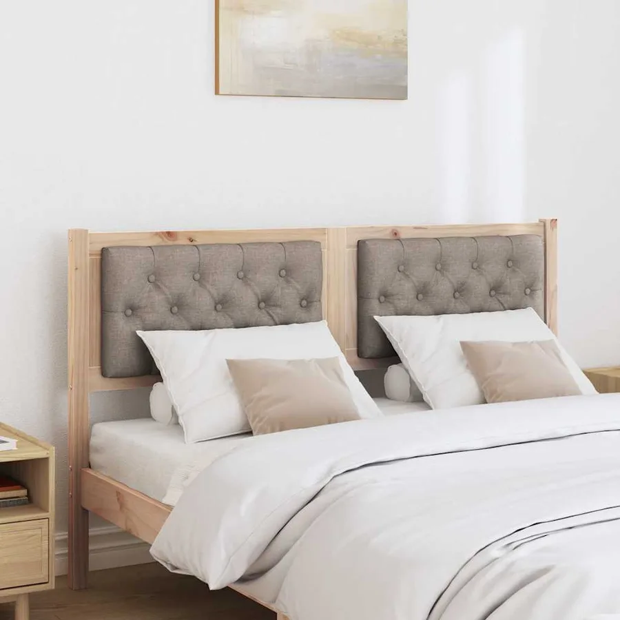 Tête de lit Autre Marron et taupe 140 cm Bois massif en pin - 3