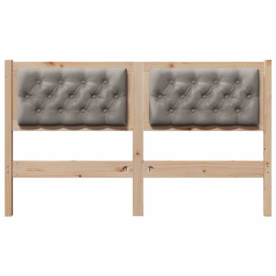 Tête de lit Autre Marron et taupe 140 cm Bois massif en pin - 4
