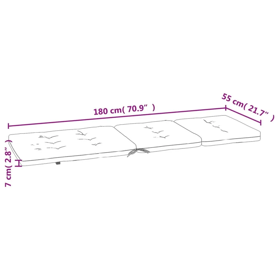 Coussins de chaise longue lot de 2 motif de feuilles - 12