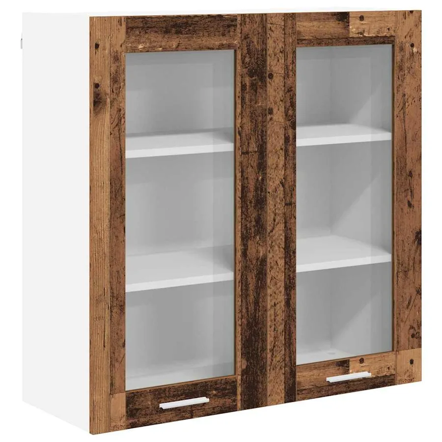 Armoire suspendue Bois ancien 80 x 31 x 80 cm Bois d'ingénierie - 2