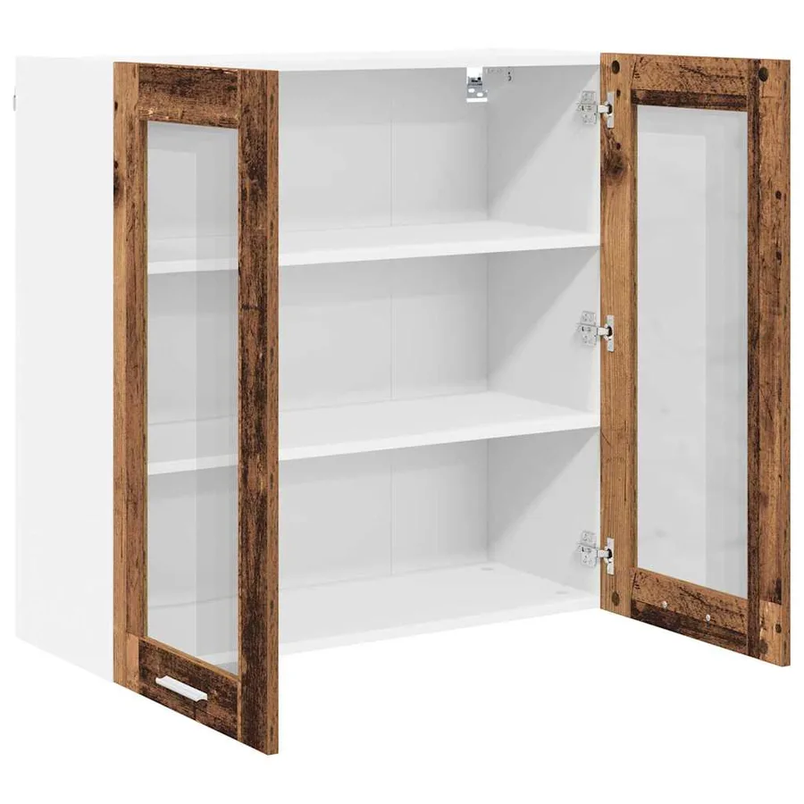 Armoire suspendue Bois ancien 80 x 31 x 80 cm Bois d'ingénierie - 5