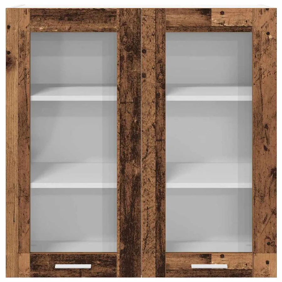 Armoire suspendue Bois ancien 80 x 31 x 80 cm Bois d'ingénierie - 6