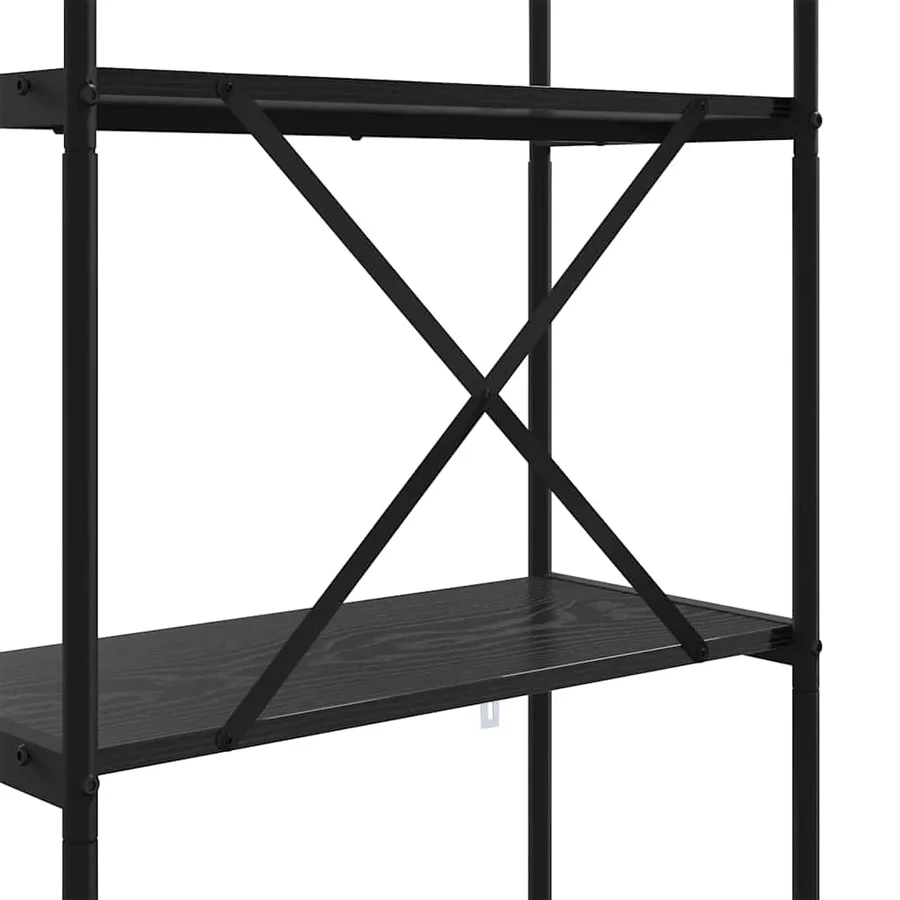 Étagère Chêne noir 80 x 30 x 183 cm Bois d'ingénierie - 9