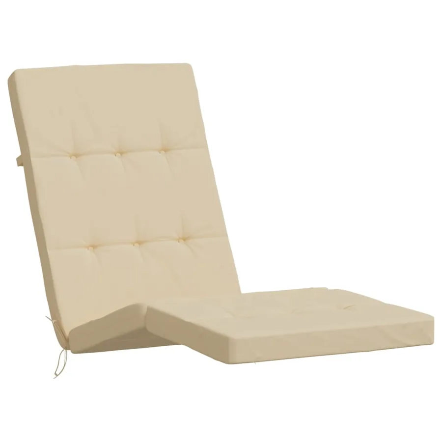 Coussins de chaise longue lot de 2 beige tissu oxford - 4
