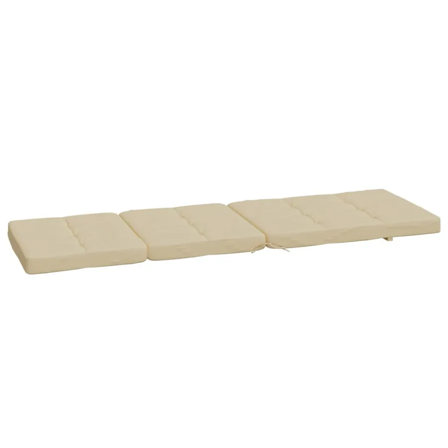 Coussins de chaise longue lot de 2 beige tissu oxford - 6