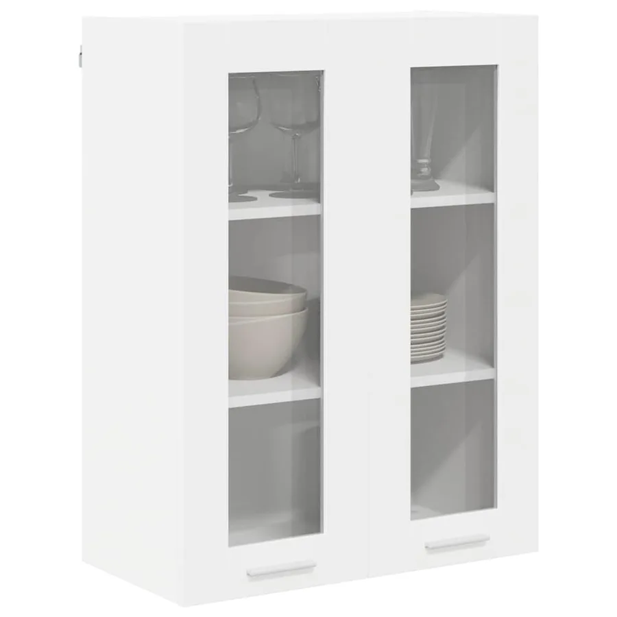 Armoire suspendue Blanc 60 x 31 x 80 cm Bois d'ingénierie - 3