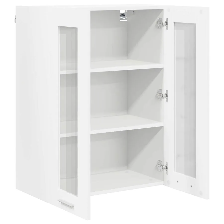Armoire suspendue Blanc 60 x 31 x 80 cm Bois d'ingénierie - 5