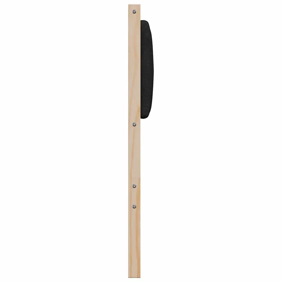 Tête de lit capitonnée Marron 200 cm Pin massif - 5