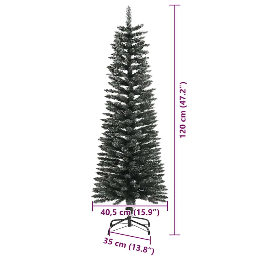 Sapin de Noël artificiel Vert 120 cm PVC, plastique et acier - 19
