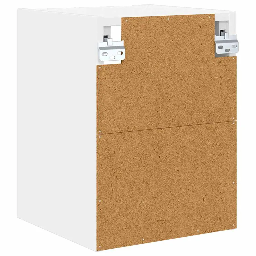 Armoire suspendue Blanc 30 x 29,5 x 40 cm Bois d'ingénierie - 7