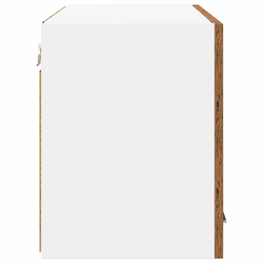 Armoire suspendue Bois ancien et Blanc 60 x 31 x 40 cm - 7