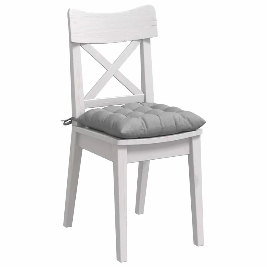 Coussins de siège 4 pcs Gris nuage 40 x 40 x 6 cm tissu - 3